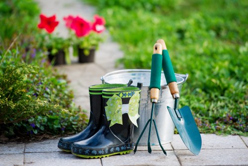 Local gardener working in a Tooting garden